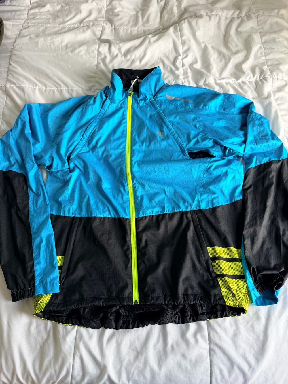 Large pearl izumi convertible windbreaker cycling